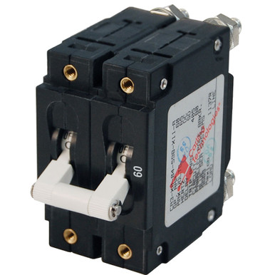Blue Sea 7254 C-Series Double Pole Circuit Breaker - 60A - P/N 7254