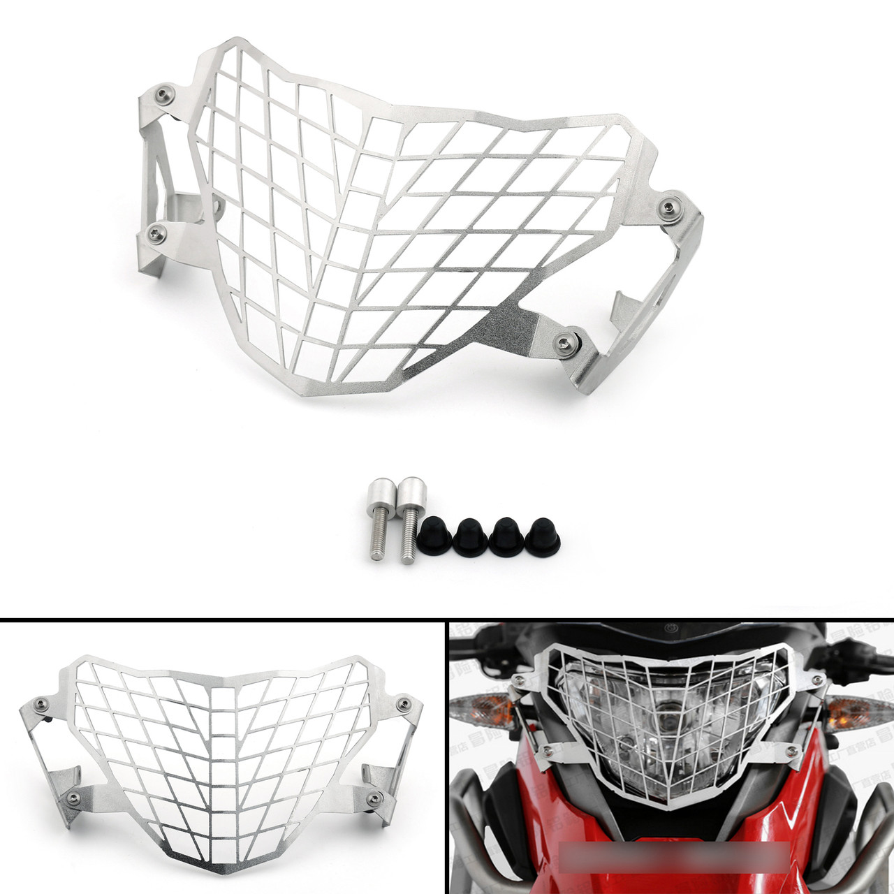 Front Headlight Grille Guard Cover Protector For BMW G 310GS 17-18 Silver