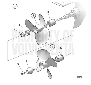 'H' Hub Small Bore by Volvo Penta (22754757)